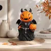 Decoración de Escritorio de Calabaza Diabólica de Halloween de Resina para Halloween