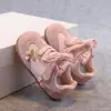 Tênis Esportivo Infantil 2026 Primavera/Outono Novo Estilo Crianças Flor de Cerejeira Pequena Sapatos Agan com Lã Meninas Solado Macio Antiderrapante Sapatos Casuais