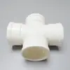 Branco 6 polegadas upvc drenagem quatro vias 160pvc drenagem quatro vias DN150pvc-u tubo de ventilação quatro vias