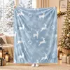 Manta de flanela transfronteiriça, um presente de Natal, adequada para sofás, escritórios e casas, e pode ser usada o ano todo como uma manta de cochilo.