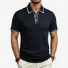Nova Amazon Nova Malharia Masculina Manga Curta Comércio Exterior Verão Transfronteiriça Camisa Polo Masculina de Manga Curta para Homens