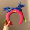Faixa de Cabeça de Pelúcia Desenho Animado para Lavar o Rosto e Máscara Facial Nova Fofa Prendedor de Cabelo Infantil Acessórios de Cabelo de Celebridade da Internet para Mulheres