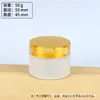 Frascos de Vidro para Potes de Creme de 10g e 30g, com Tampas Foscas Douradas e Prateadas, Potes de Creme de Vidro de Alta Qualidade para Embalagem de Amostras