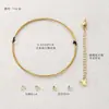 Pulsera de Cordón para Abalorios y Broches Chapada en Oro de 14K18K Accesorios Pulsera de Hilo Hecha a Mano DIY Materiales para Ensartar Pulseras de Perlas Collares