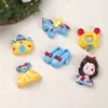 Acessórios de resina DIY de desenho animado princesa de contos de fadas cola cremosa presilhas de cabelo capa de celular pingentes para sapatos chaveiros pingentes