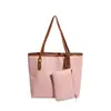Bolso tote texturizado estilo coreano, gran capacidad, diseño retro de bloques de color, bolso de mano para mujer, bolso de hombro, simple y versátil para el trabajo