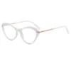 Gafas de marco de metal TR90 con filtro de luz azul, nuevo artículo de comercio exterior, montura de ojo retro de personalidad, espejo plano Ojo de Gato europeo y americano