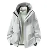 Chaqueta de invierno para mujer tres en uno con forro polar desmontable, a prueba de viento y transpirable, adecuada para actividades al aire libre y montañismo
