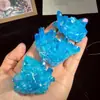 Atacado de Aglomerados de Cristal Naturais, Aglomerados de Cristal Azul, Aglomerados de Cristal Branco, Enfeites para Aquário, Artesanato em Cristal, Enfeites Desmagnetizantes