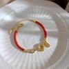 Pulseira de alta qualidade com fivela de segurança da moda nacional, pulseira vermelha do ano de nascimento, novo design de moda feminina, pulseira para presente de aniversário