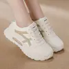 Zapatos Deportivos de Cuero de Talla Grande para Mujer para Comercio Exterior, Versátiles para Primavera y Otoño 2026, Planos para Correr, Antideslizantes, Modernos, Casuales