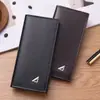Cartera Larga para Hombre Transfronteriza Cartera Larga para Joven de Negocios Casual Cartera Larga Moda Gran Capacidad Cartera de Cuero Suave