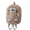 Mochila Bolsa de Dor de Pelo de Coelho Transparente para Mulheres Bolsa de Barra Transparente Grande Capacidade Viagem Cordão Mochila Leve Mochila Fofa para Estudante