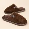 Pantuflas de algodón para mujer para otoño e invierno, de suela gruesa, antideslizantes, cálidas, de felpa, pantuflas de primavera y otoño para parejas y hombres.