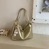 Bolsa de Axila Casual de Grande Capacidade para Mulheres 2026 Verão Nova Moda Bolsa de Ombro Simples Cor Sólida Bolsa Tote para o Dia a Dia