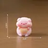 Paisagem em Miniatura Criativa Fofa Figuras de Porco de Frutas Acessórios de Decoração DIY Mini Desktop Pequeno Branco Te Amo