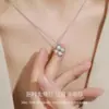 Colar Branco Natural Estrela com Trevo de Quatro Folhas em Formato de Coração, Corrente Simples Estilo Chinês Vintage para Clavícula, Joia de Designer para Mulheres