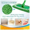 Swiffer Mopa Mopa para el Hogar Cabezal de Repuesto Lavable Reutilizable Tela para Mopa Plana de Doble Uso Seco y Húmedo