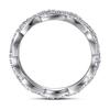 Anillo de plata de ley 925 con forma de fila creativa de comercio exterior, joyería de lujo, anillo de plata de ley con giro de amor eterno, anillo de diamantes completo, joyería de plata