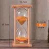 Reloj de Arena de Madera Maciza 30/60 Minutos Temporizador Hecho a Mano Regalo Creativo Reloj de Arena para Niños Temporizador Resistente a Caídas