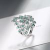 Anel Animal Pavão Diamante Estilo Europeu e Americano Tela Aberta Pequeno Fresco Zircônio Diamante Anel Animal Anel de Dedo Transfronteiriço