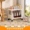 Estantería de Almacenamiento para Artículos de Mascotas Carrito Pequeño de Pie Estante de Almacenamiento para Latas de Comida para Gatos Juguetes Premios para Perros