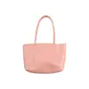 Bolso de Mano Tejido a Mano de Color Sólido Simple Personalizado con Gran Capacidad para el Viaje Diario, Bolso de Mano Versátil para Mujer, Bolso de Hombro Casual
