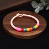 Pulsera tejida de cuerda colorida retro estilo étnico transfronterizo para mujer, recuerdo turístico, estilo Xizang, arcoíris, moda, cuerda de mano