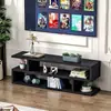 Móvel de TV simples para sala de estar, armário de parede longo de chão para armazenamento, móvel de TV minimalista moderno para apartamentos pequenos e casas de aluguel