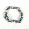 Gema de Cristal Natural Pulsera de Cristal Blanco Amatista Pulsera Irregular Joyería Decoración Personalizada Fabricante Mayorista