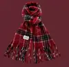 Nova Coleção de Lenços Xadrez Estilo Coreano do Fabricante para Mulheres, Atmosfera de Inverno, Quente, Versátil, Fofo, Cachecol para Pescoço Estilo Faculdade, Transfronteiriço