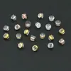 Auriculares de Silicona Dorados de 18K que Conservan el Color con Borde Dorado Transparente, Tapones para Orejas de Hamburguesa, Pendientes Anticaída Antideslizantes, Cierres para Pendientes, Accesorios para Orejas, Piezas de Joyería