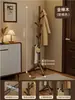 Percha de Madera Maciza Tendedero Doméstico de Pie Perchero para Dormitorio Sala de Estar Percha Simple Colgador Vertical de Madera de Haya para Secar Ropa