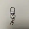 Fivela de Porta de Liga de Zinco com Corrente Acabamento Fino Fivela de Cachorro Mochila para Pet Fivela Universal Acessórios Chaveiro Rotativo