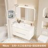 Lavabo de cerámica de gran diámetro combinación de mueble de baño lavabo grande lavabo cerámico integrado lavabo oceánico tamaño grande lavabo de vientre para baño