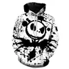 Moletom com Capuz Impressão Digital 3D Palhaço de Halloween Primavera e Outono Transfronteiriço Tamanho Grande Casual Solto Puxar por Cima Masculino e Feminino