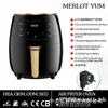 Nova Air Fryer 12L Aço Inoxidável Visual Grande Capacidade Forno Elétrico Tela de Toque Multifuncional Frigideira Elétrica Transfronteiriça