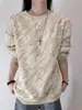 Sudadera redonda tie-dye para hombre, nueva colección otoño 2026, elegante y genial, tendencia retro americana, talla grande, top casual holgado