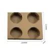 Portavasos para taza de té con leche desechable para llevar dos tazas cuatro tazas portavasos a prueba de derrames bebida café portavasos de cartón corrugado