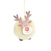 Colgante para árbol de Navidad 2024 nuevas decoraciones de cervatillo navideño decoración para árbol de Navidad adornos juguetes navideños