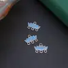 Liga Eletroforese Cor-Preservante Gotejamento de Óleo Quatro Pendentes Lótus Etiqueta DIY Nova Chinoiserie Estilo Nacional Passo Balançando Acessórios de Grampo de Cabelo Yingluo