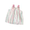 Vestido de Verano para Niñas Estilo Coreano, Dulce Vestido de Tirantes Rayados de Colores, Elegante Vestido de Princesa para Niños Pequeños, Vestido de Clase A