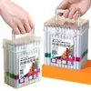 Marcadores Acrílicos Portátiles Empacados en Cubo, Marcadores de Color Opaco para Dibujo y Coloreado de Estudiantes, Marcadores de Color Artísticos Lavables