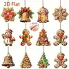 Temu 24 Peças de Cacau Quente de Natal, Doces de Pão de Gengibre, Decorações de Madeira com Corda, Decorações de Caneca de Café de Natal, Natal