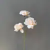 Rosas Diamante de Três Cabeças para Decoração de Casamento, Paredes de Flores, Salões de Casamento, Flores Artificiais, Decoração de Casa, Buquês de Rosas Atacado