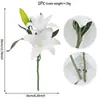 Comércio Exterior Casamento Fotografia ao Ar Livre Adereços Flores Artificiais Amazon Lírio de 2 Cabeças Flor Artificial Casamento Decoração de Casa Sala de Estar