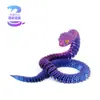 Modelo de Cobra Impresso em 3D com Articulações Móveis, Brinquedo Realista de Animal, Popular Brinquedo de Cobra 3D