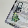 Llavero de Árbol de Navidad Translúcido, Colgante de Regalo Navideño Transparente para Estudiantes, Decoración para Mochila