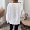 Camiseta de Manga Larga Cálida, Holgada, de Color Sólido, Casual, Moda Femenina, Transfronteriza Europea y Americana, Amazon Wish