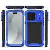 Capa Protetora à Prova de Três Elementos com Sucção Magnética e Suporte, Capa de Celular Anti-Queda de Cobertura Total, Adequada para Iphone17Pro/Pro Max